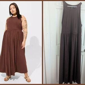 Torrid Chocolate Brown Sleeveless Maxi Dress